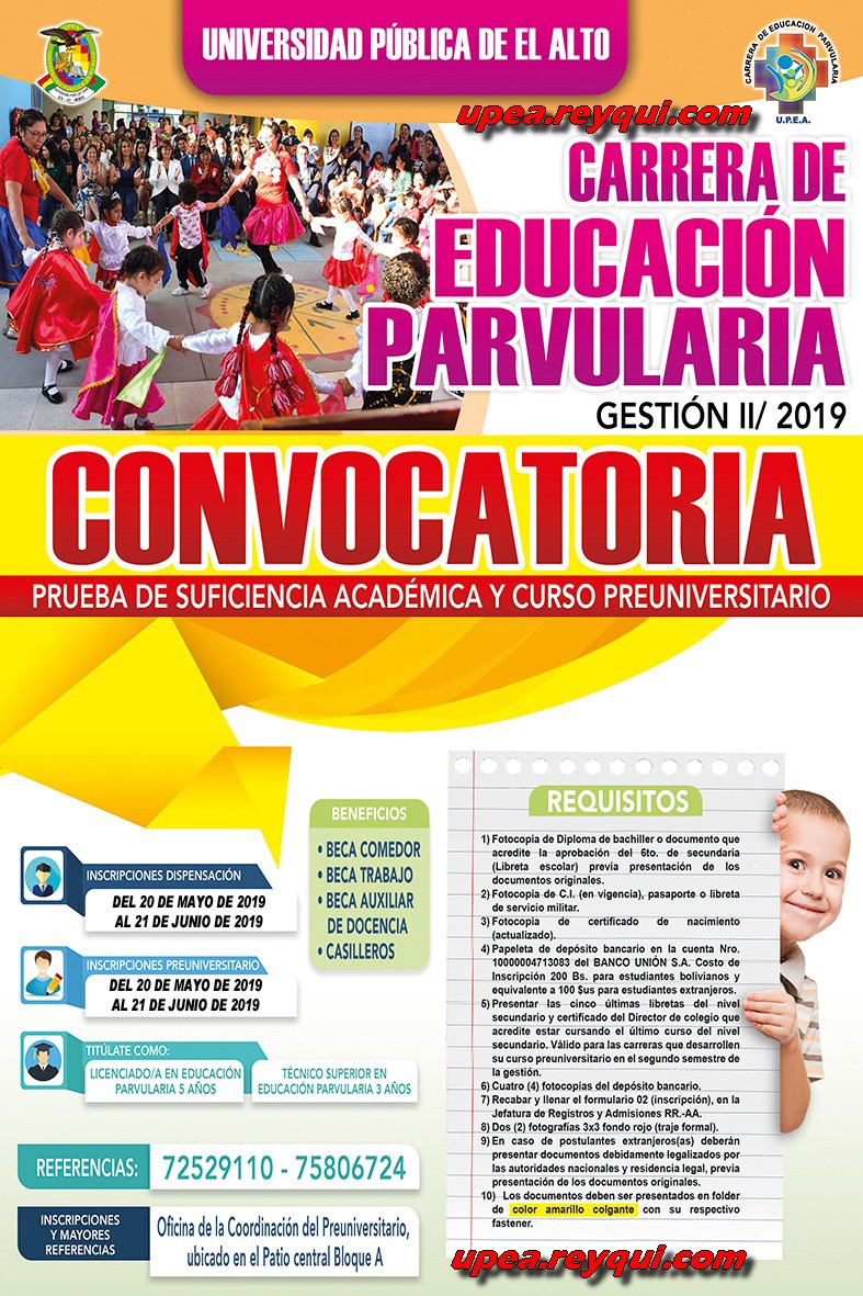 Convocatorias UPEA 2019